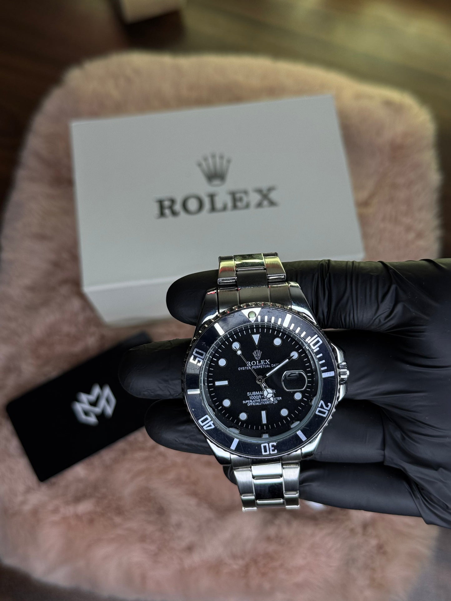 ROLEX ELITE PREMIUM WATCH SUBMARINER – HIGH CLASS LUXURY BLACK ROTATING DIAL WITH DATE –