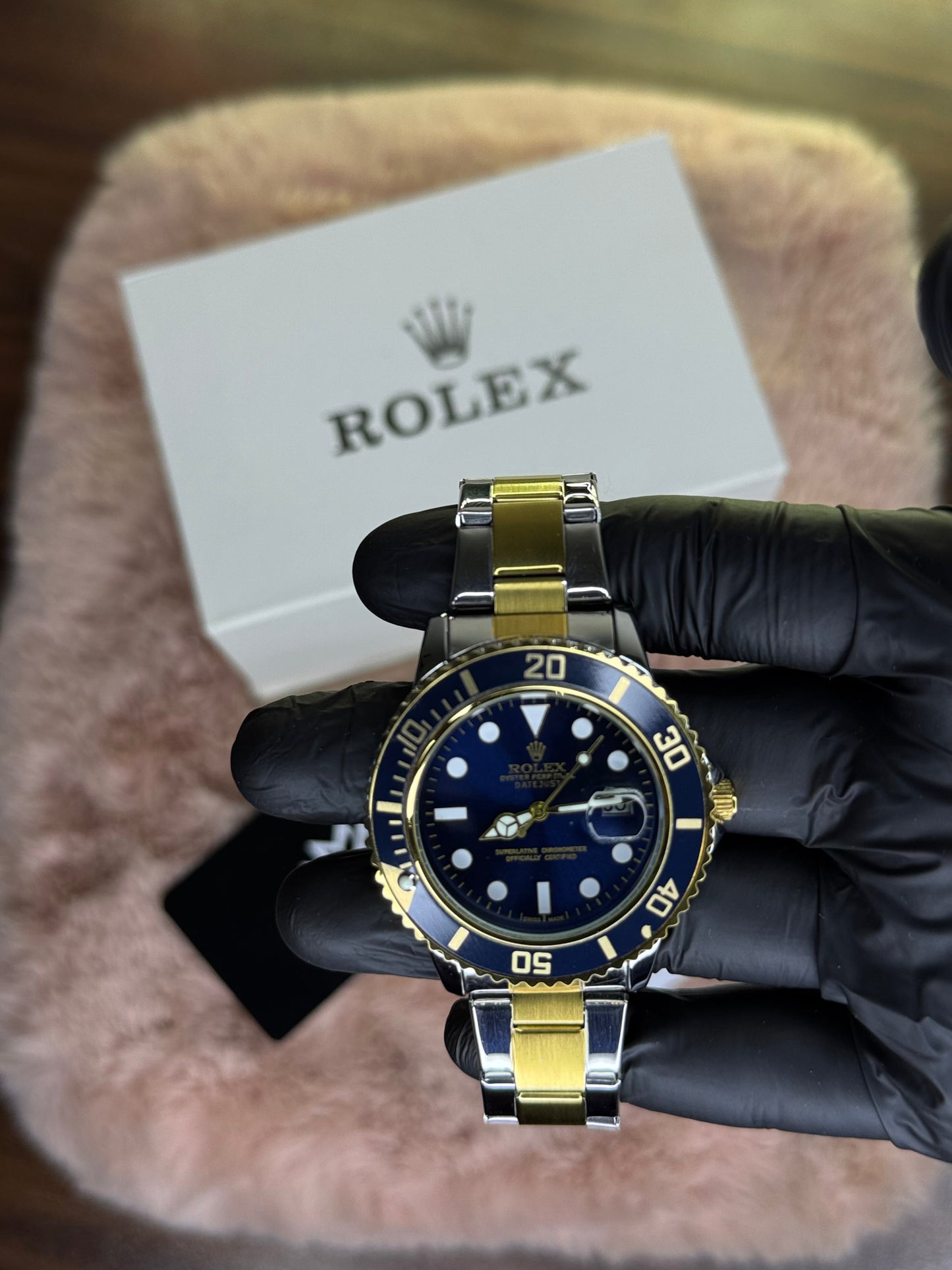 ROLEX ELITE PREMIUM WATCH SUBMARINER – HIGH CLASS LUXURY BLUE ROTATING DIAL WITH DATE –