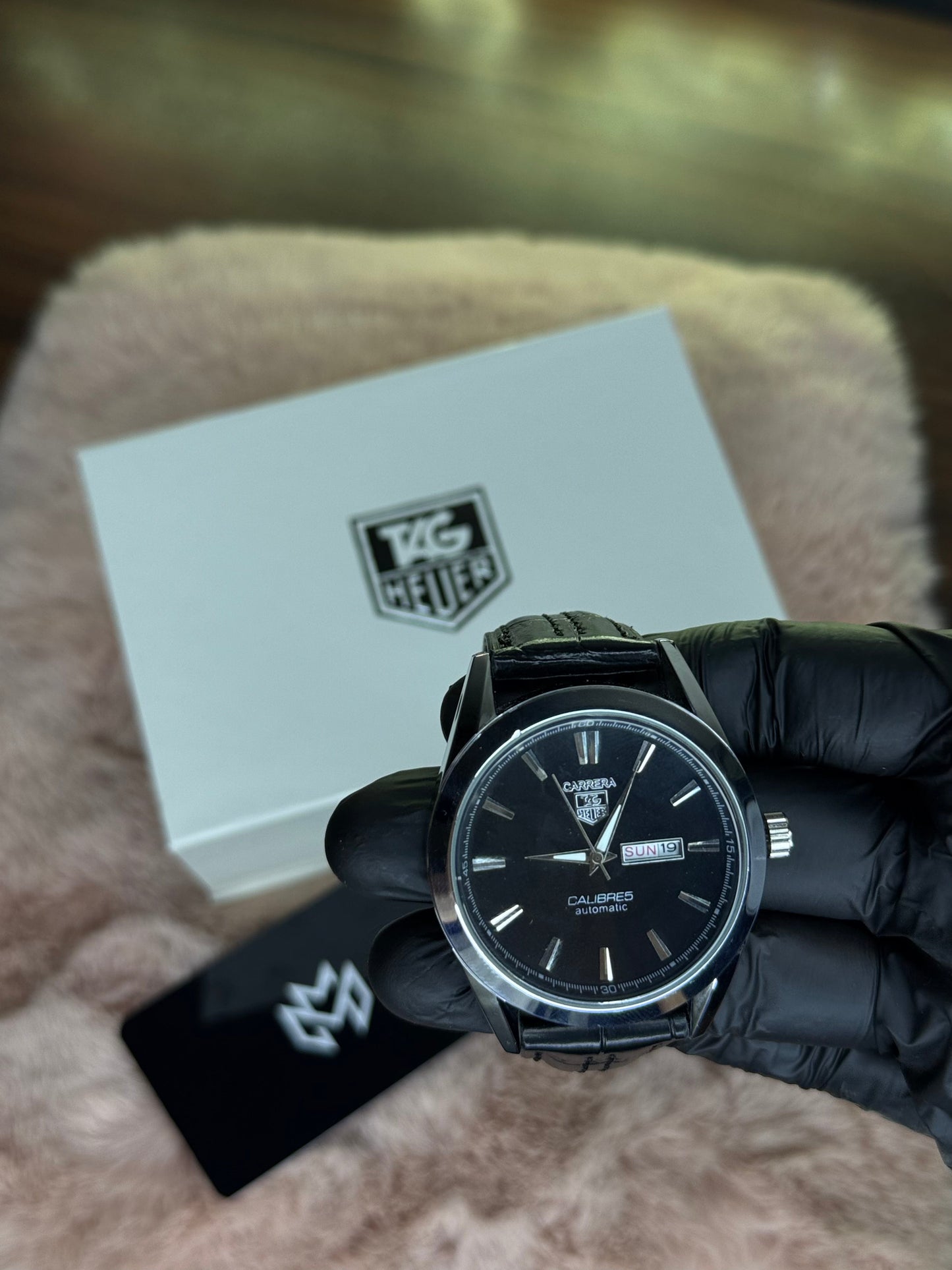 TAG HEUER DAY‑DATE WATCH PREMIUM QUALITY CALIBRE 5