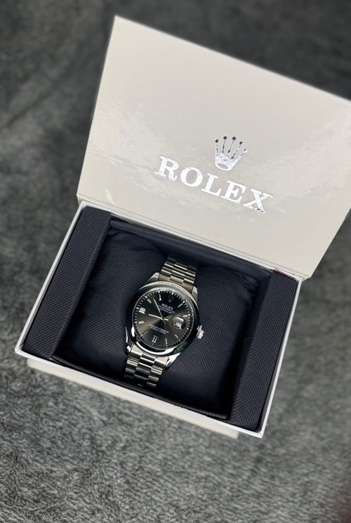 ROLEX ELITE PREMIUM ADDITION WATCH – HIGH CLASS LUXURY BLACK DIAL WITH DATE –