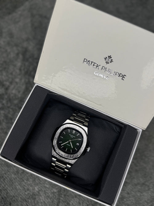 PATEK PHILLPE ELITE PREMIUM – HIGH CLASS LUXURY OLIVE GREEN DIAL WITH DATE  –