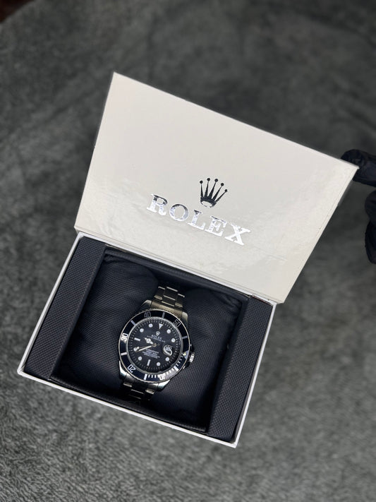 ROLEX ELITE PREMIUM WATCH SUBMARINER – HIGH CLASS LUXURY BLACK ROTATING DIAL WITH DATE –