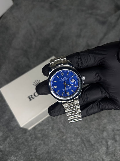 ROLEX ELITE PREMIUM ADDITION WATCH – HIGH CLASS LUXURY ROYALE BLUE DIAL WITH DATE –