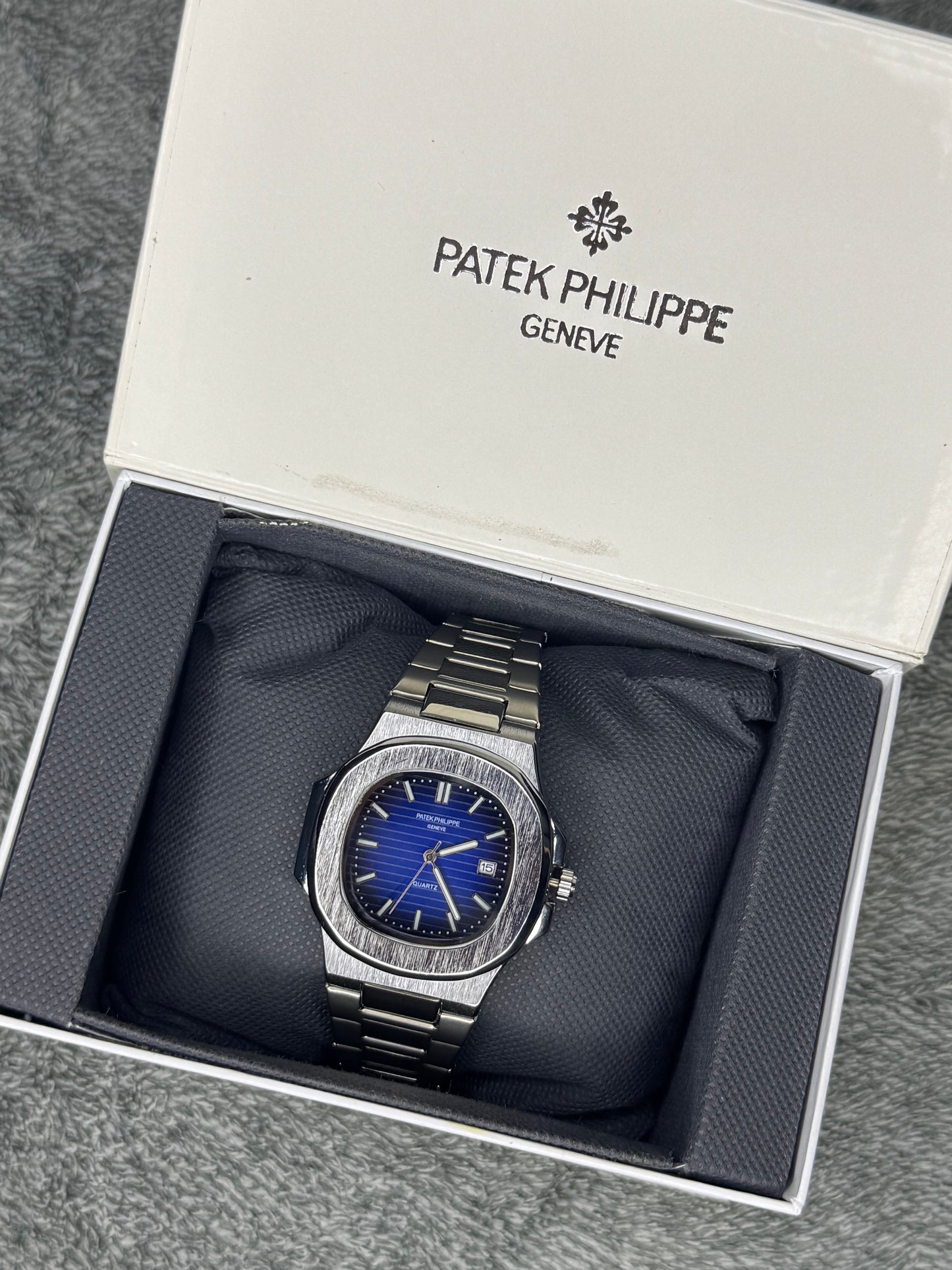PATEK PHILLPE ELITE PREMIUM – HIGH CLASS LUXURY BLUE DIAL WITH DATE  –