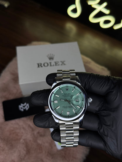 ROLEX ELITE PREMIUM ADDITION WATCH – HIGH CLASS LUXURY TIFFANY DIAL WITH DATE –