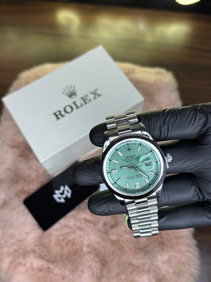 ROLEX ELITE PREMIUM ADDITION WATCH – HIGH CLASS LUXURY TIFFANY DIAL WITH DATE –