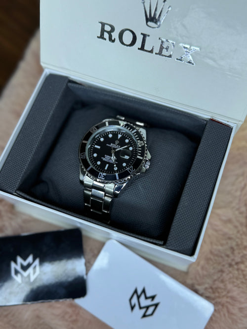 ROLEX ELITE PREMIUM WATCH SUBMARINER – HIGH CLASS LUXURY BLACK ROTATING DIAL WITH DATE –