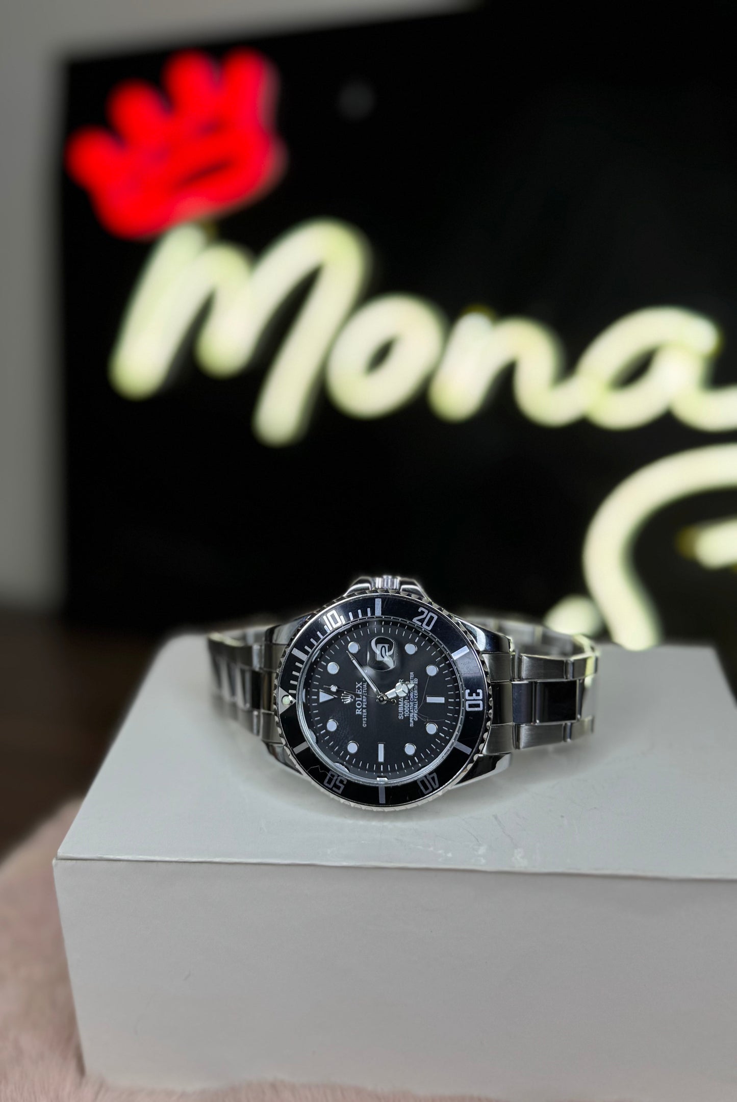 ROLEX ELITE PREMIUM WATCH SUBMARINER – HIGH CLASS LUXURY BLACK ROTATING DIAL WITH DATE –