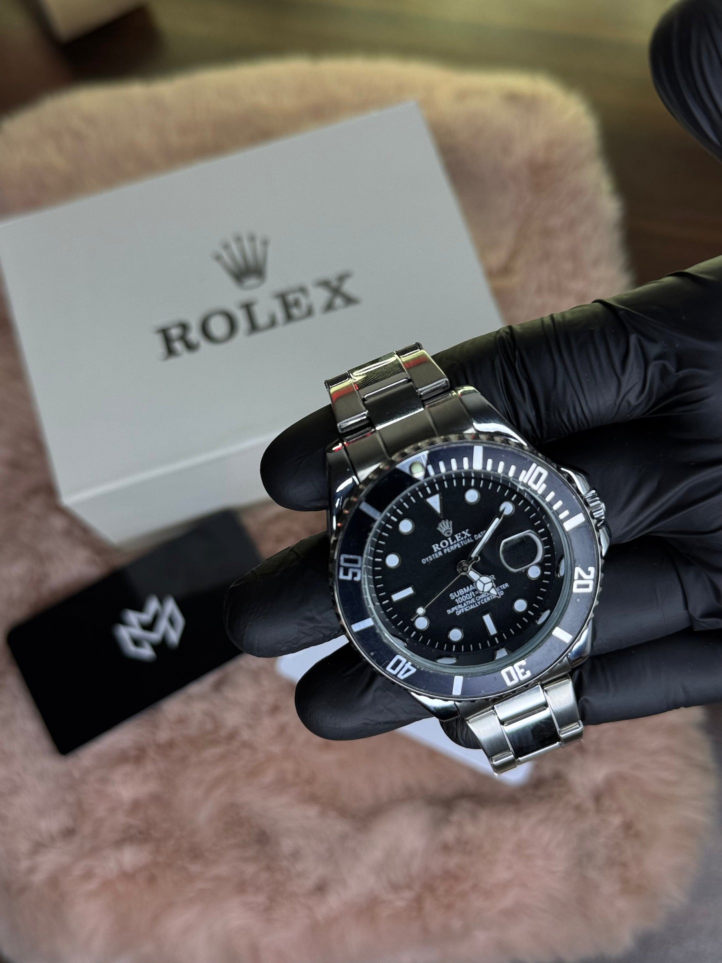 ROLEX ELITE PREMIUM WATCH SUBMARINER – HIGH CLASS LUXURY BLACK ROTATING DIAL WITH DATE –