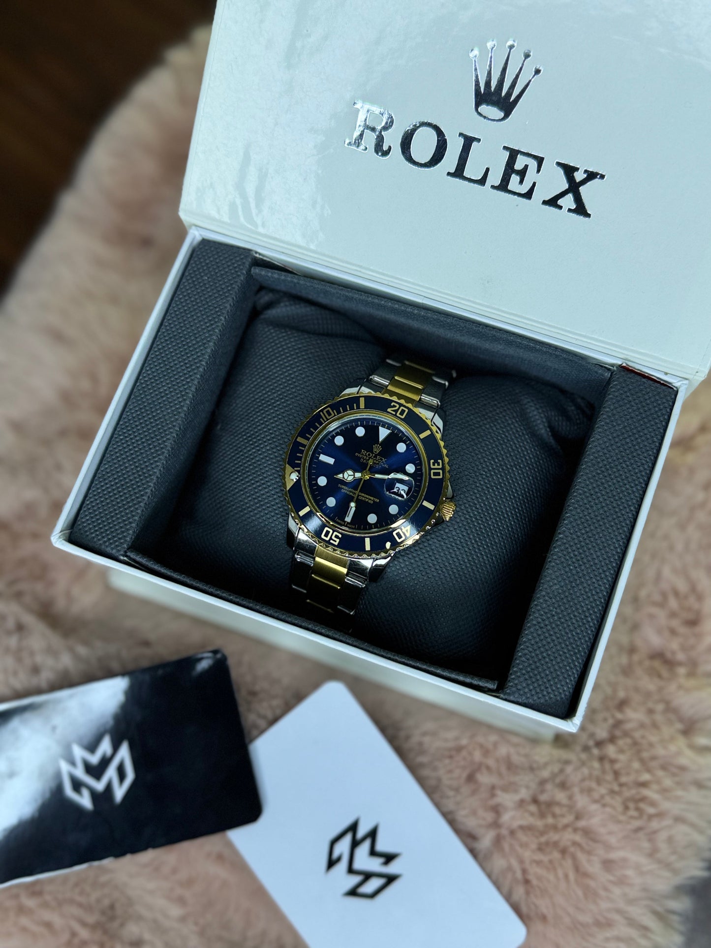 ROLEX ELITE PREMIUM WATCH SUBMARINER – HIGH CLASS LUXURY BLUE ROTATING DIAL WITH DATE –