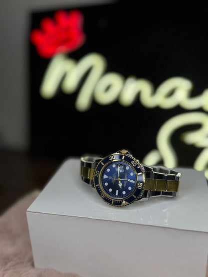 ROLEX ELITE PREMIUM WATCH SUBMARINER – HIGH CLASS LUXURY BLUE ROTATING DIAL WITH DATE –