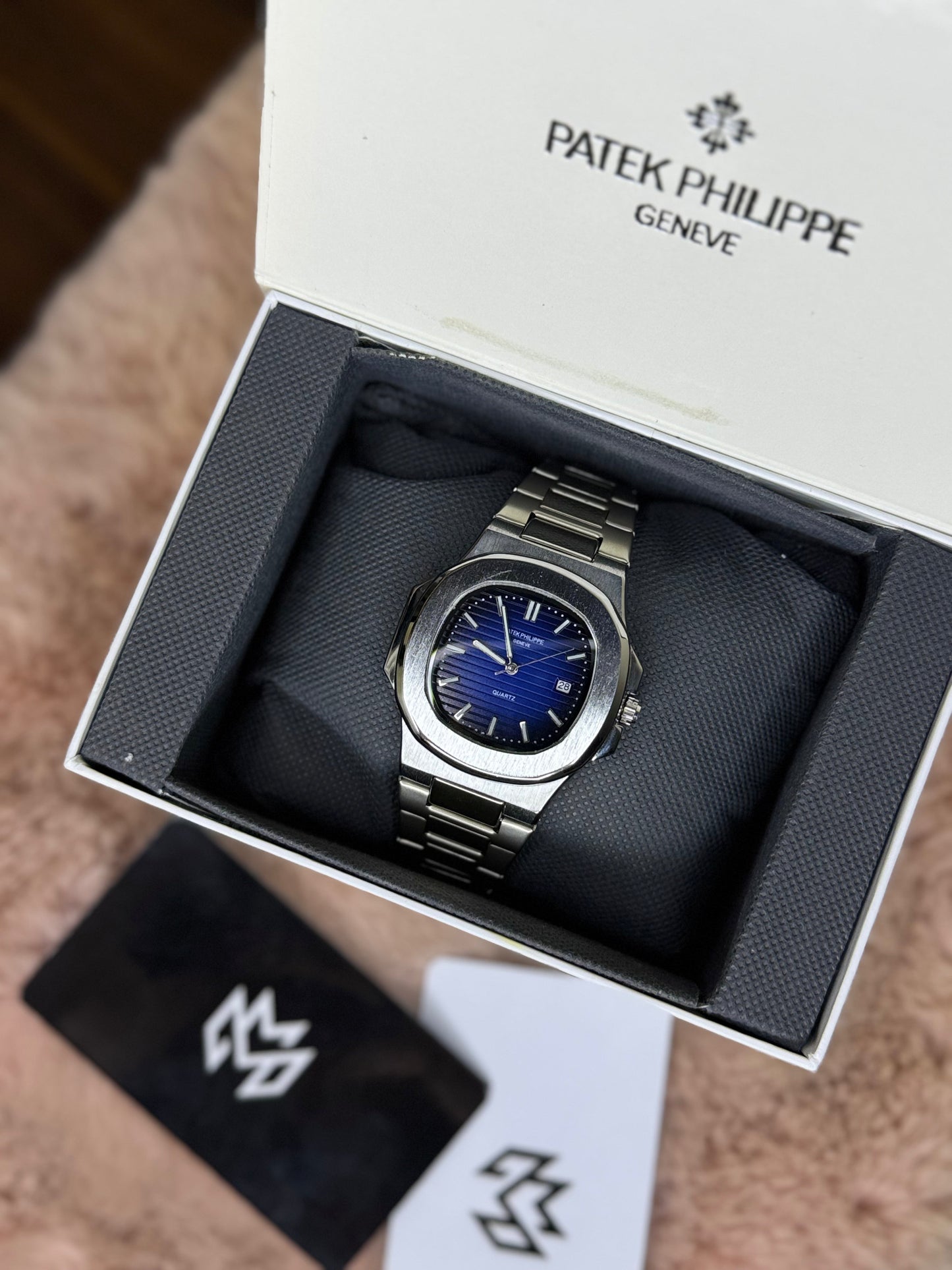 PATEK PHILLPE ELITE PREMIUM – HIGH CLASS LUXURY BLUE DIAL WITH DATE  –