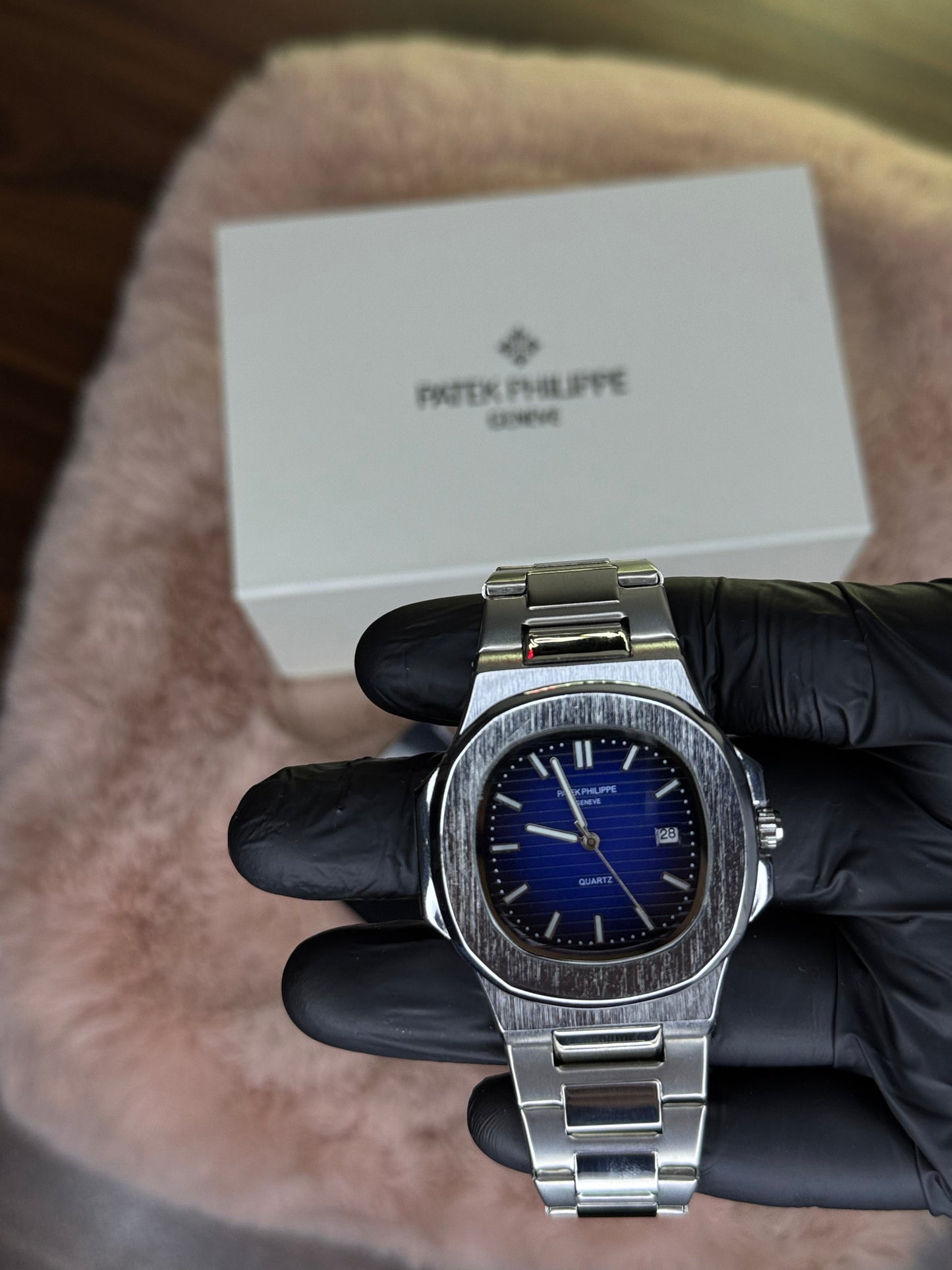 PATEK PHILLPE ELITE PREMIUM – HIGH CLASS LUXURY BLUE DIAL WITH DATE  –