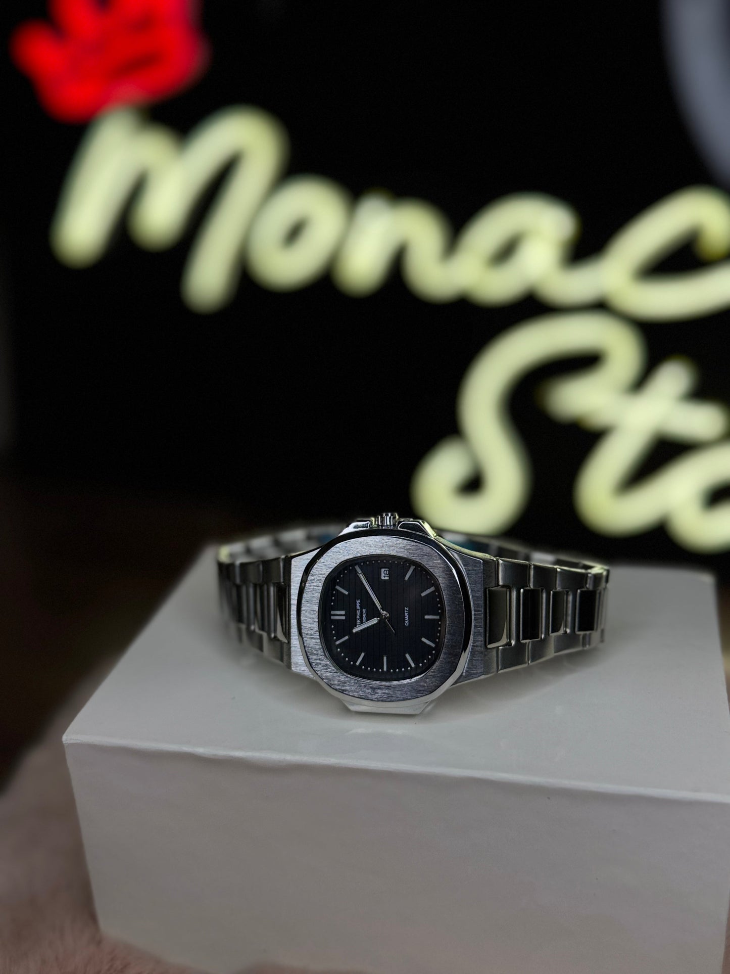 PATEK PHILLPE ELITE PREMIUM – HIGH CLASS LUXURY BLACK DIAL WITH DATE  –