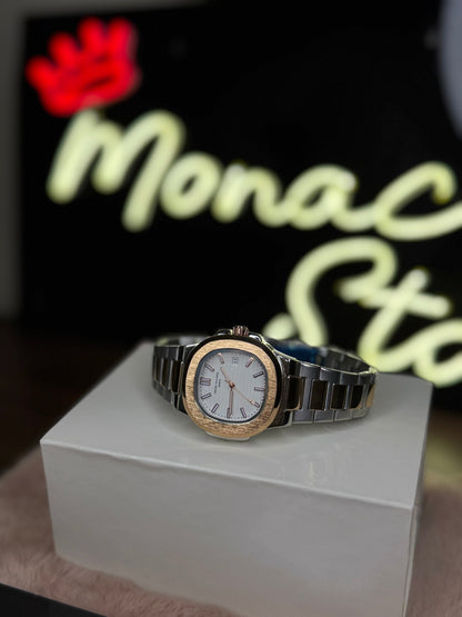 PATEK PHILLPE ELITE PREMIUM – HIGH CLASS LUXURY ROSE GOLD DIAL WITH DATE  –