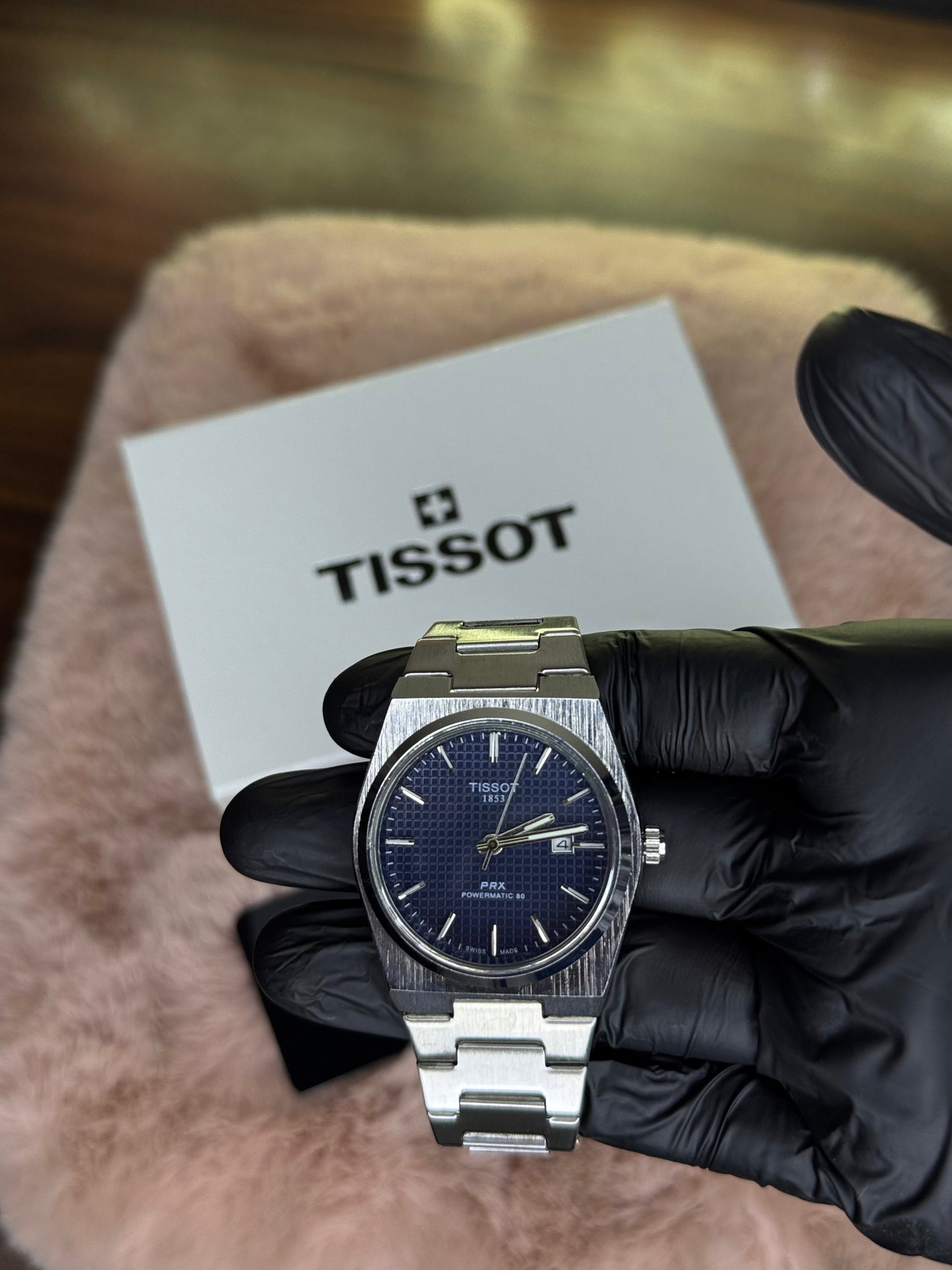TISSOT ELITE PREMIUM WATCH – HIGH CLASS LUXURY BLUE DIAL – TISSOT PRX 1853