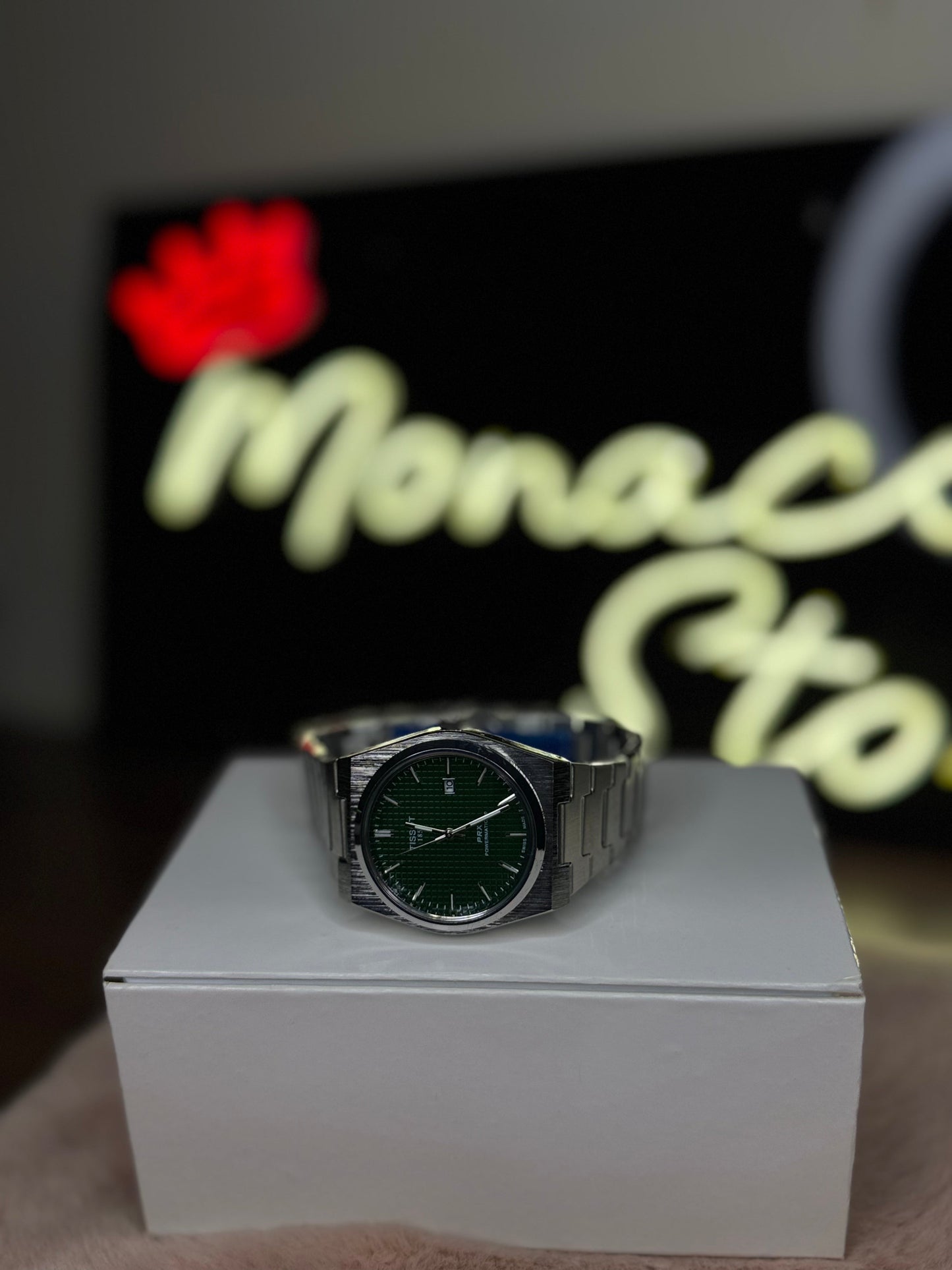 TISSOT ELITE PREMIUM WATCH – HIGH CLASS LUXURY OLIVE GREEN DIAL – TISSOT PRX 1853