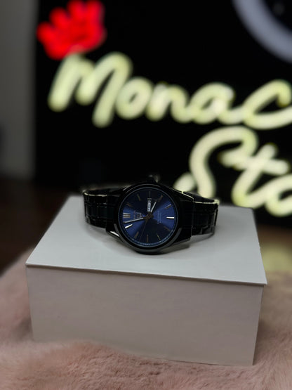 BLACK CHAIN ELITE TAG HEUER DAY‑DATE WATCH PREMIUM QUALITY CALIBRE 5 –