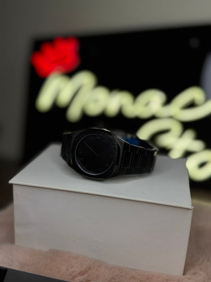 ELITE PREMIUM BLACK ARABIC AURA STAINLESS STEEL – HIGH CLASS LUXURY HEAVY WEIGHT –