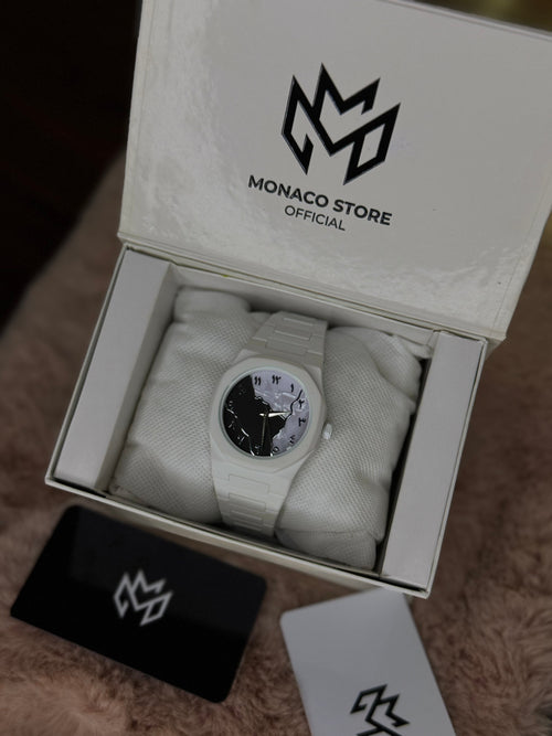 ELITE PREMIUM WHITE ARABIC AURA FIBER – HIGH CLASS LUXURY LIGHT WEIGHT – MARBLE EDITION